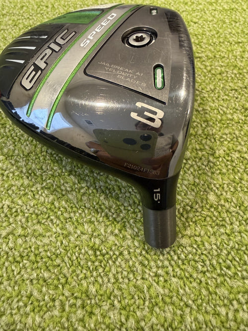 Callaway Epic Speed 15* 3 Wood Head Only