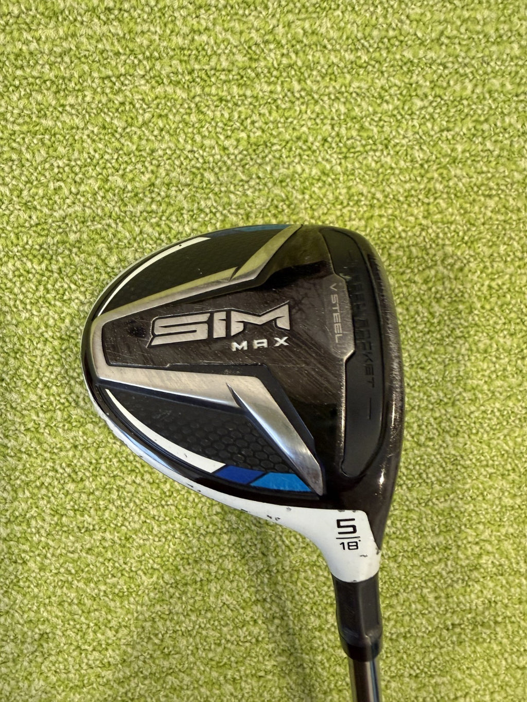 TaylorMade SIM MAX 18° 5 Wood | Diamana ZF 60S Stiff w/ Headcover