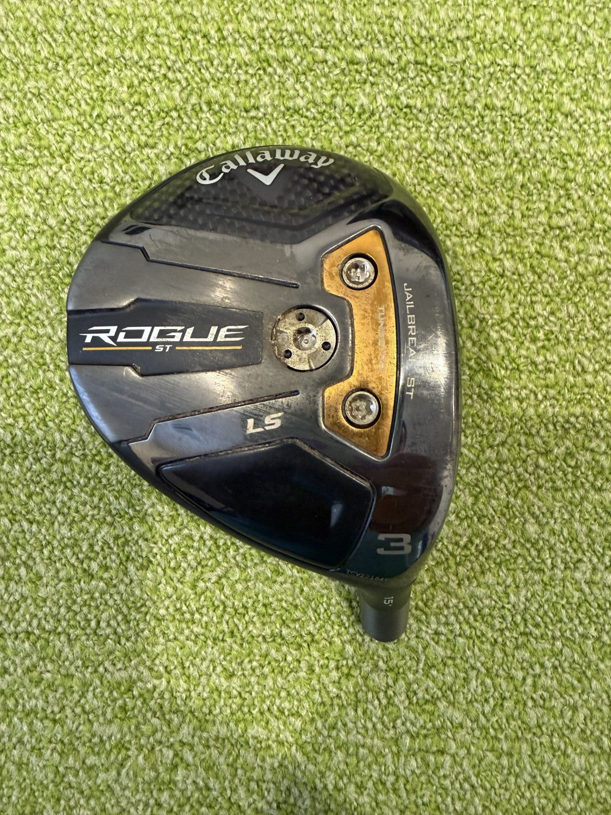 Tour Issue Callaway Rogue ST LS 15* 3 Wood Head Only RH TC Serial