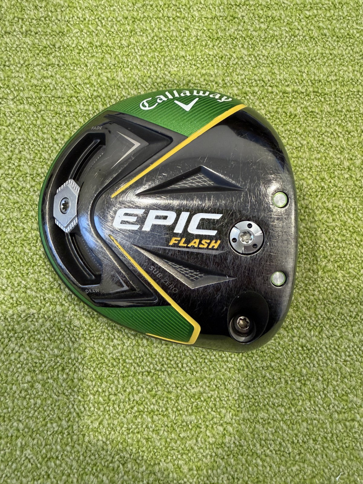 Tour Issue Callaway Epic Flash Sub Zero Double Diamond 10.5* Driver Head Only